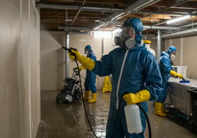 Basement Sanitization and Antimicrobial Treatment process in Belle Plaine, MN